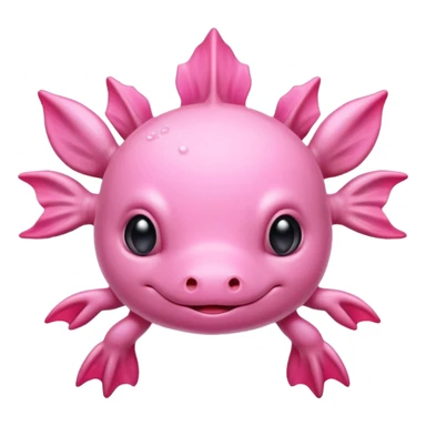 Pink Axolotl  sticker