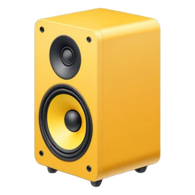 mac os icon yellow audio speaker forbidden mute isometric sticker