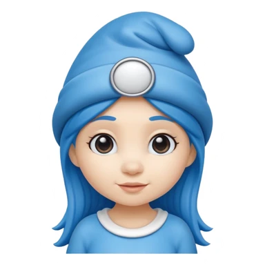 girl smurf  sticker