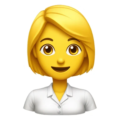 Você é um atendente de telemarketing crie uma emoji com uma blusa amarela e um fone sticker