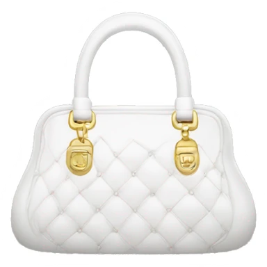 white luxury purse sticker