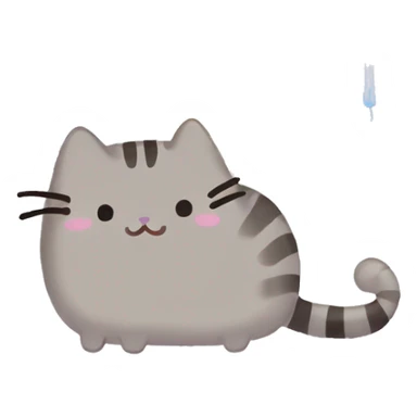  Rainbow  pusheen    sticker