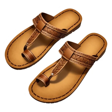 kolhapuri wooden chappal sticker
