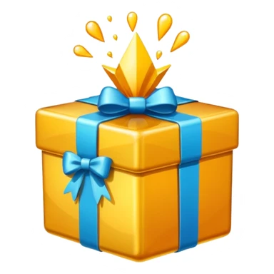 Corporate Gift icon and popper as a retro sticker  sticker