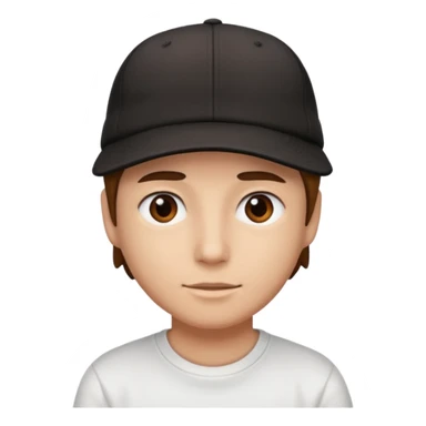 Creme un emoji con gorra hacia tras como cholo sticker