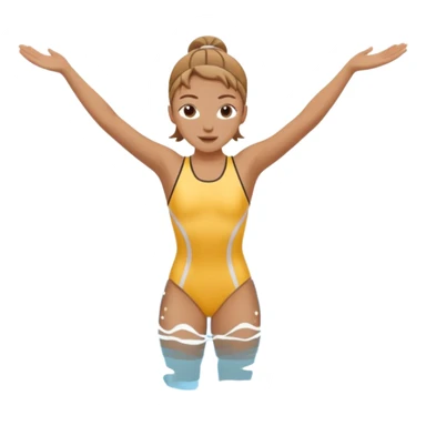 Artistic swimming sticker