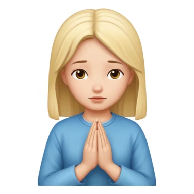 Prière chrétien fille sticker