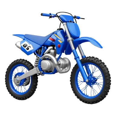Blue dirt bike 85cc sticker