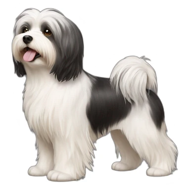 Dog havanese full height sticker