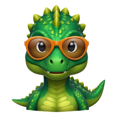 dinosaur wearing sunglasses sticker