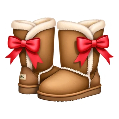 uggs with bow sticker