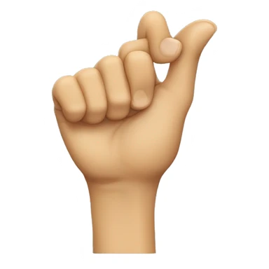 Person dabbing using their thumb and index finger  sticker