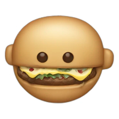 A man eats hanger sticker