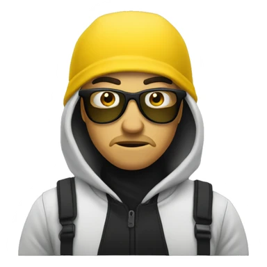 yellow bank Robber emoji  sticker