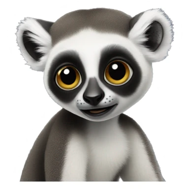couqette lemur sticker