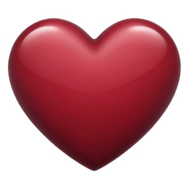 Maroon heart sticker
