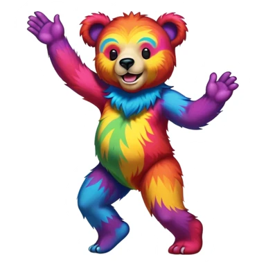 Grateful Dead dancing Bear sticker