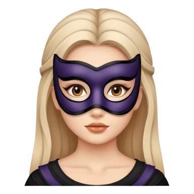 a beautiful girl wearing dusk mask sticker