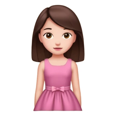 pink girly framed photo of a girl sticker