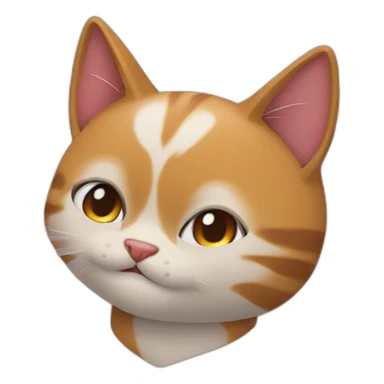 Gato con el corazón roto sticker