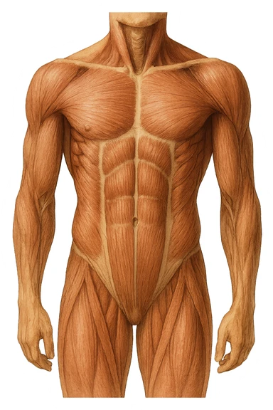 muscoli del Core anatomia senza scritte sticker