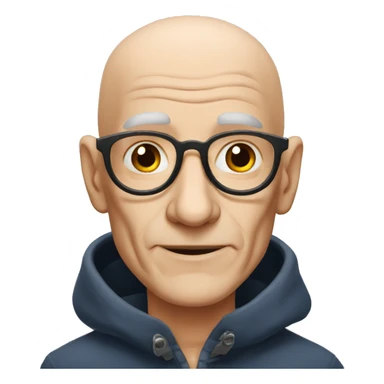 hairless old Frenchman sticker