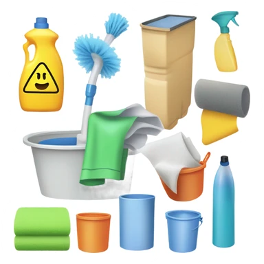 Cleaning supplies  sticker