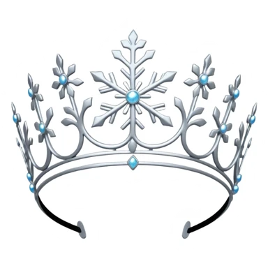 Snowflake tiara sticker
