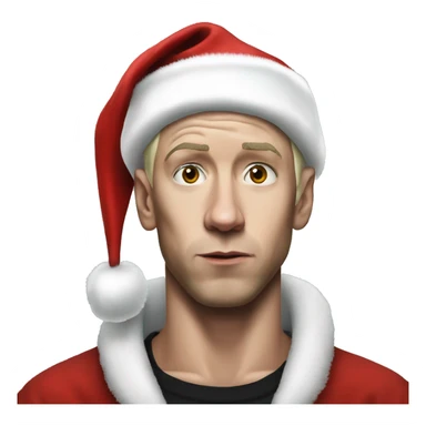 Eminem as santa claus sticker