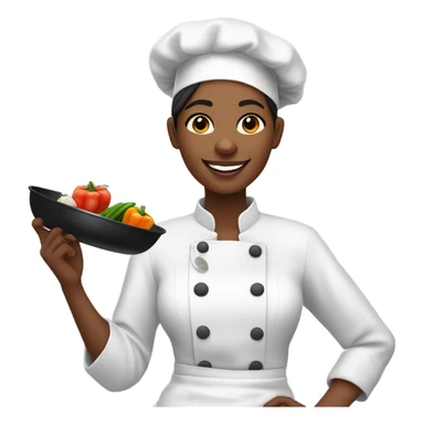 Black woman chef  sticker