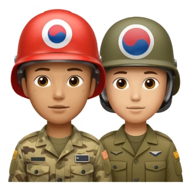 United states + South korea sticker