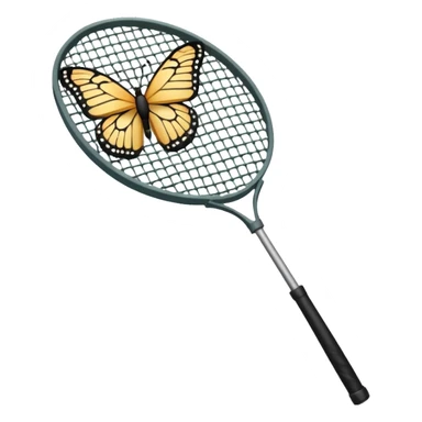a telescopic butterfly net sticker