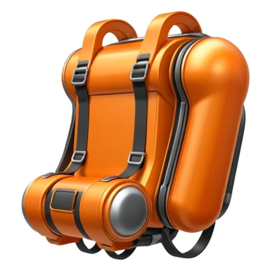 orange jetpack sticker