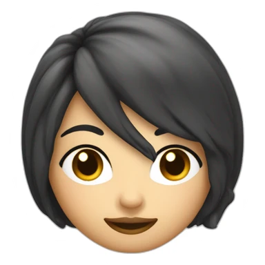 Femme châtain clair cheveux long chilling canapé  sticker