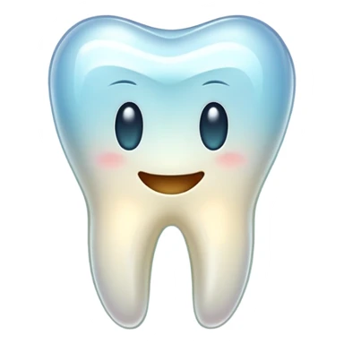 tooth with a glowing healing effect sticker