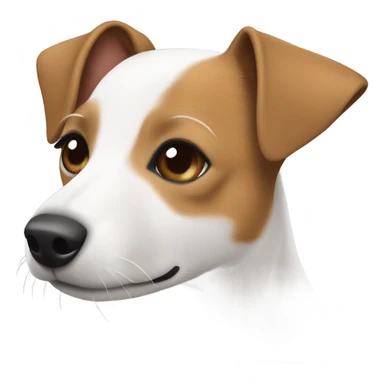 Light brown and white Jack Russell terrier  sticker