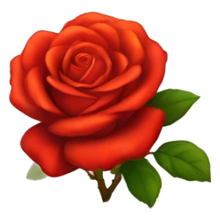 Rosa roja en fuego sticker