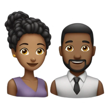 couple love man and woman black sticker