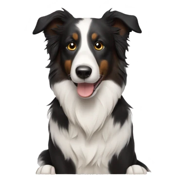 border collie with toast sticker