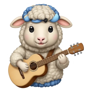 sheep guitarist sticker