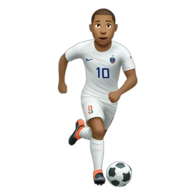 mbappe scoring a goal sticker