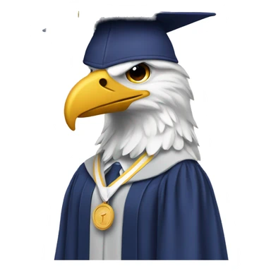 Aguila y graduación  sticker
