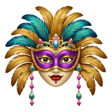 MASCARA DE CARNAVAL DE MULHER sticker
