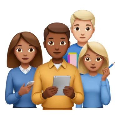 team brainstorming with sketches and color swatches sticker