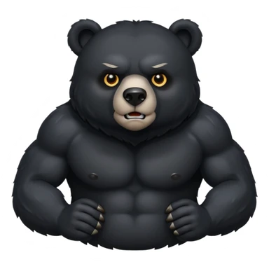 black bear black eyes sticker