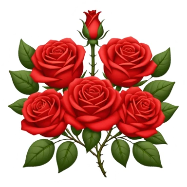 brasão com rosas condessa vermelha sticker