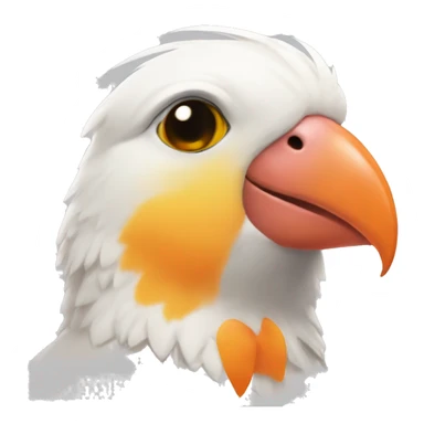 Cockatiel with orange cheeks sticker