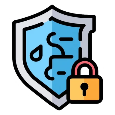 SecureNet VPN logo with shield, lock, and network tunnel icon sticker