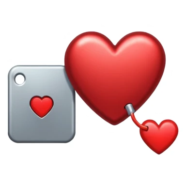 magnet pulling a small heart sticker