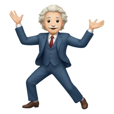 Einstein dancing sticker